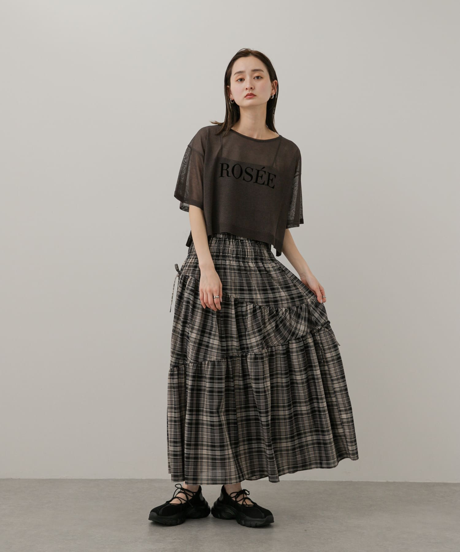 身長：169cm サイズ：one