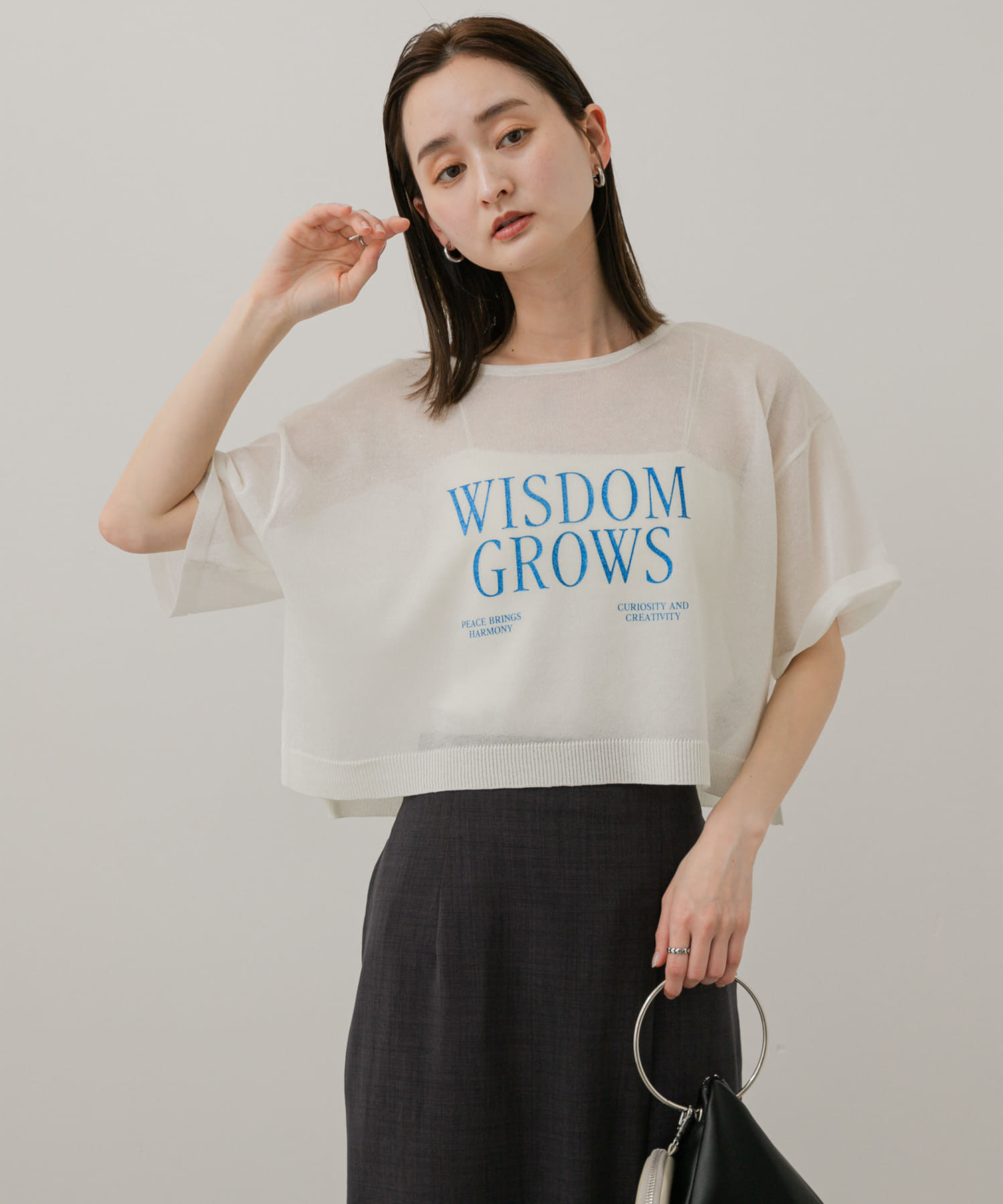 身長：169cm サイズ：one