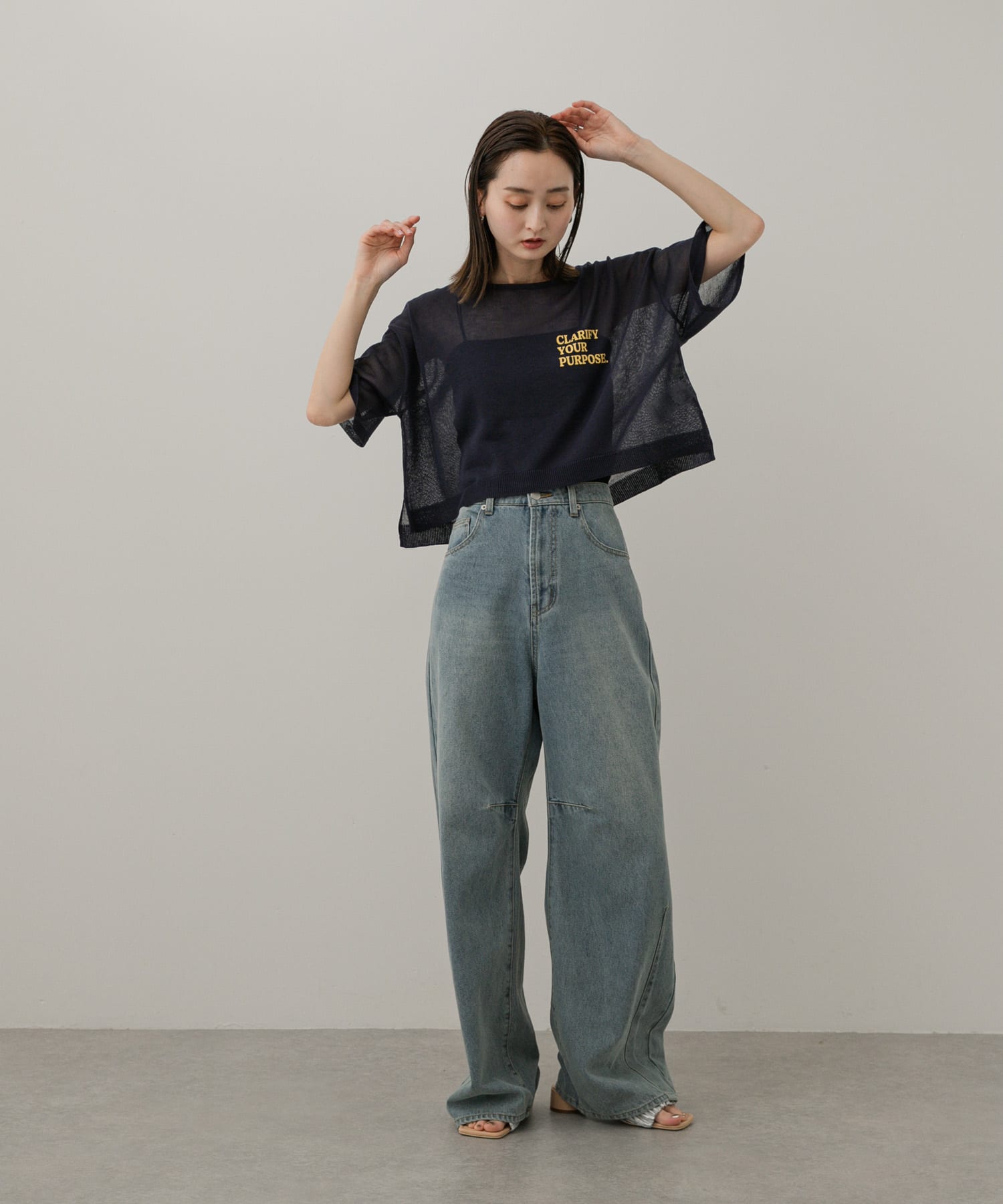 身長：169cm サイズ：one