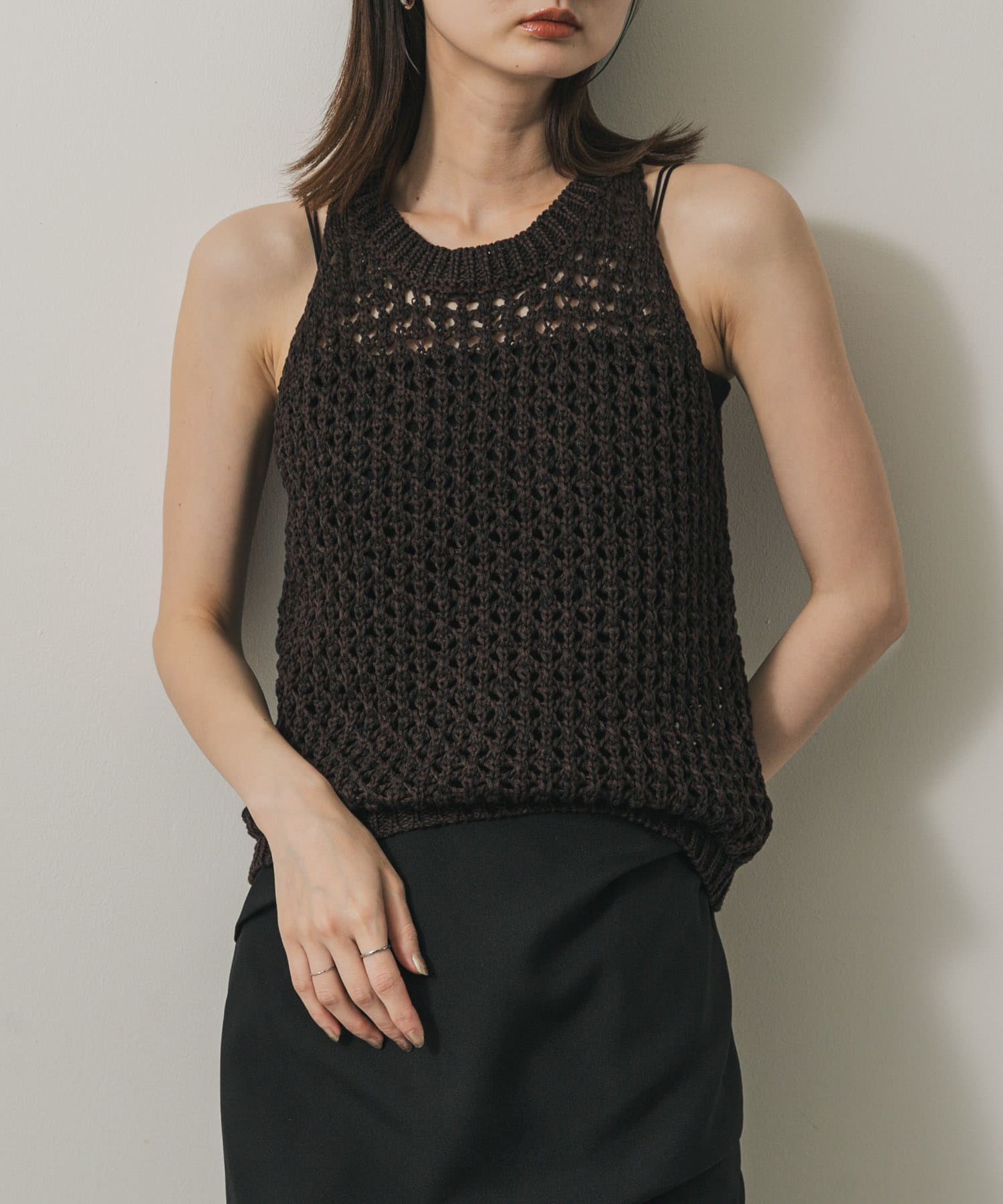 メッシュアメスリセーター