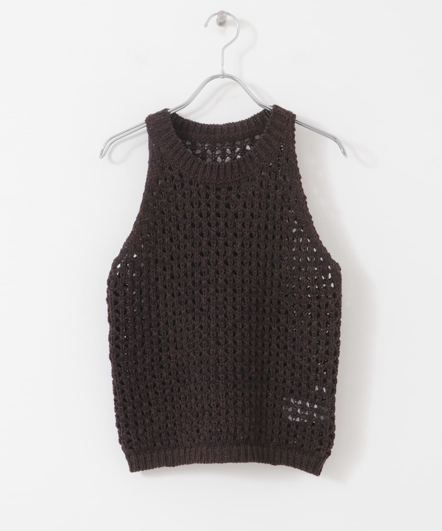 メッシュアメスリセーター BROWN one
