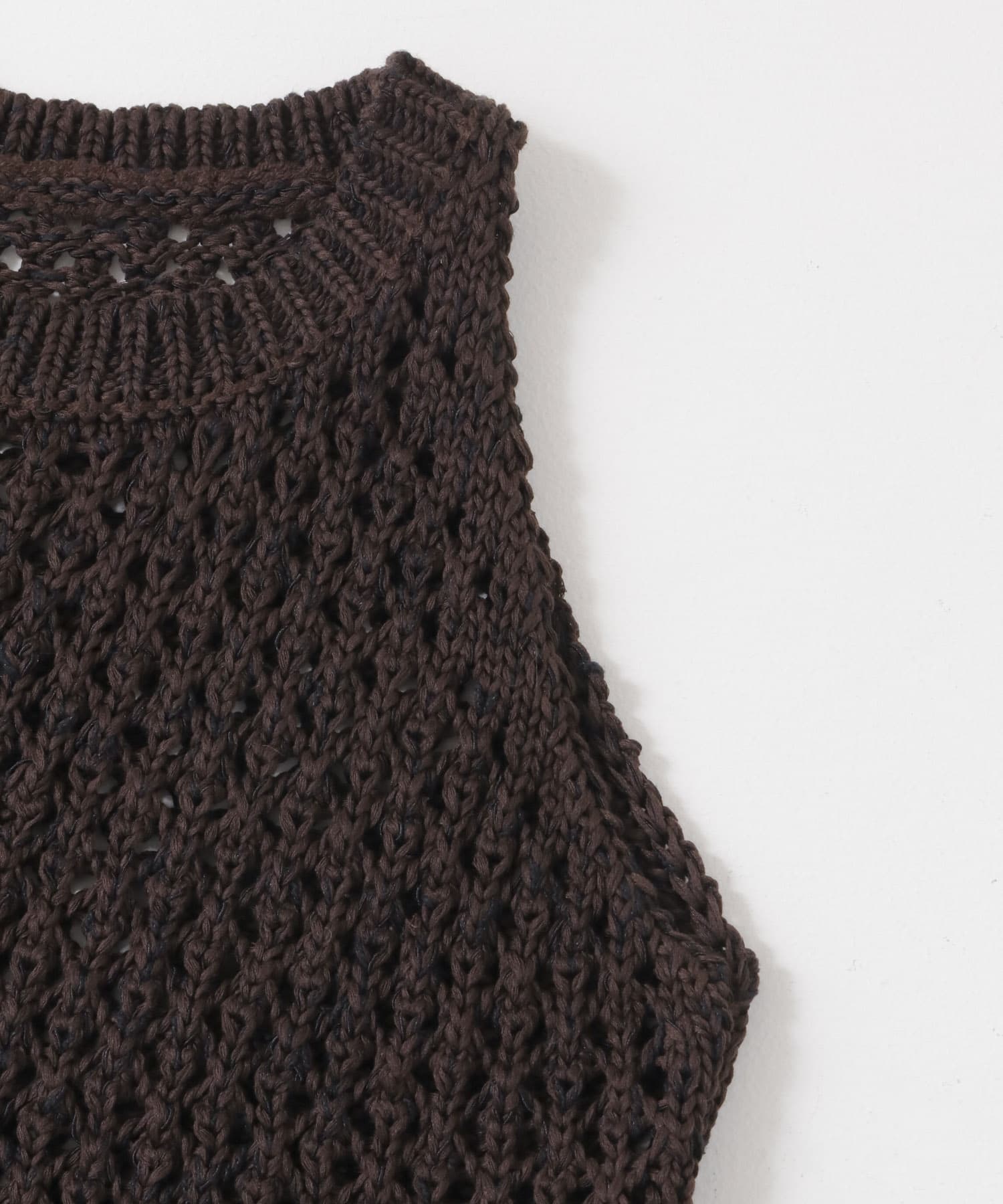 メッシュアメスリセーター BROWN one