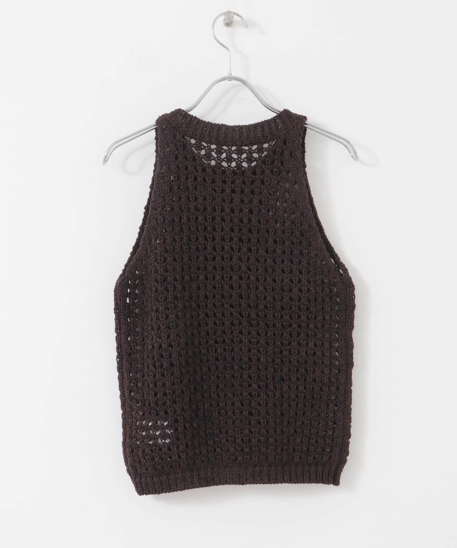 メッシュアメスリセーター BROWN one