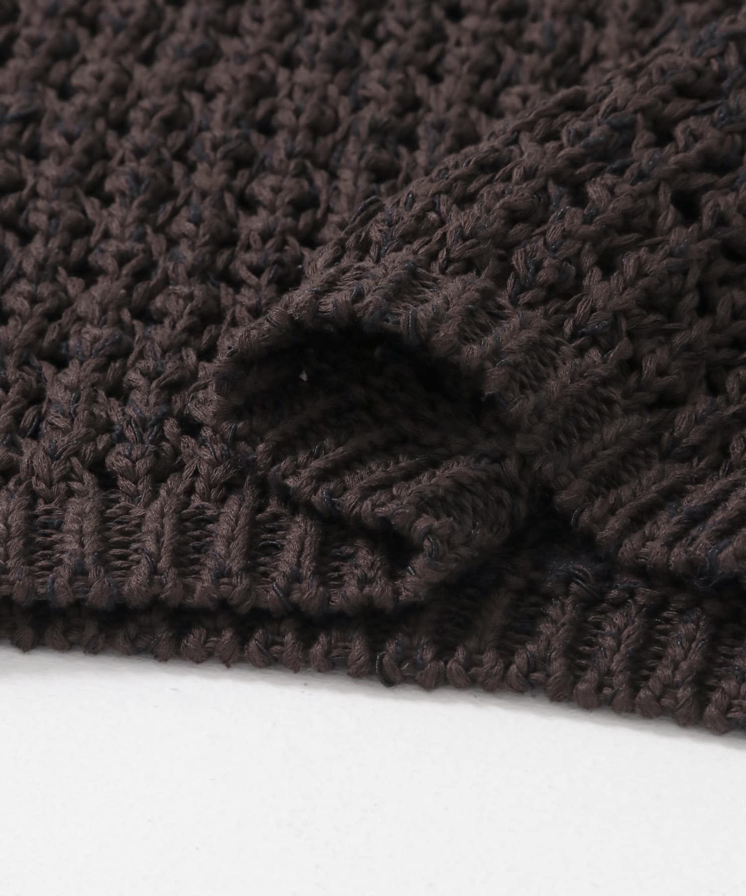 メッシュアメスリセーター BROWN one