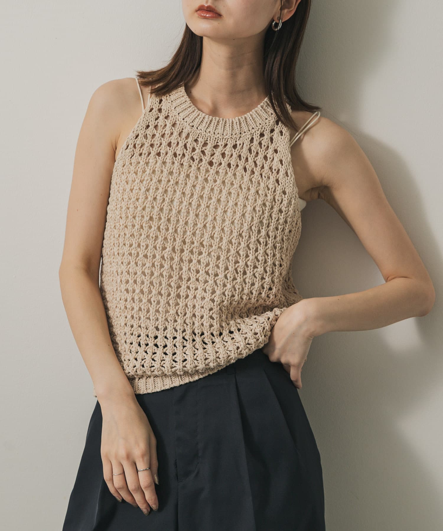 メッシュアメスリセーター