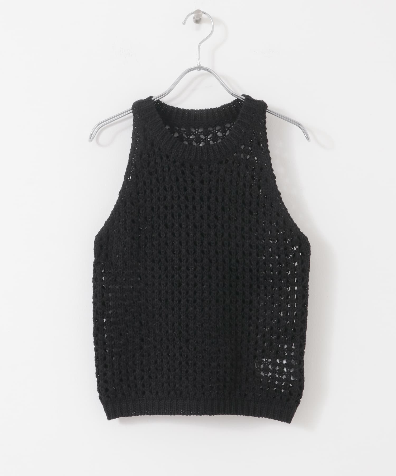 メッシュアメスリセーター BLACK one