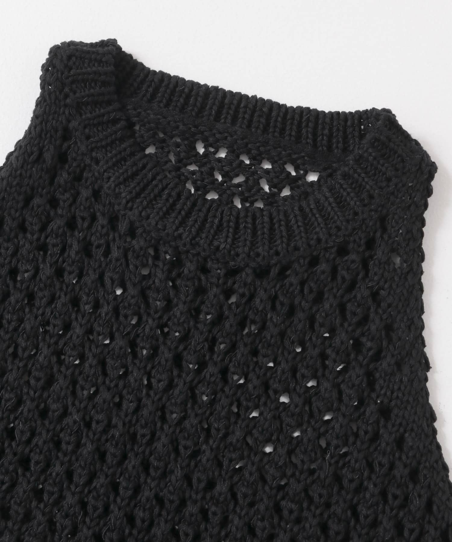 メッシュアメスリセーター BLACK one
