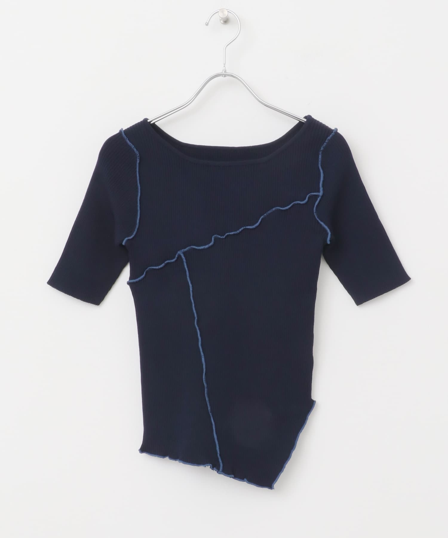 アシメメローセーター NAVY one