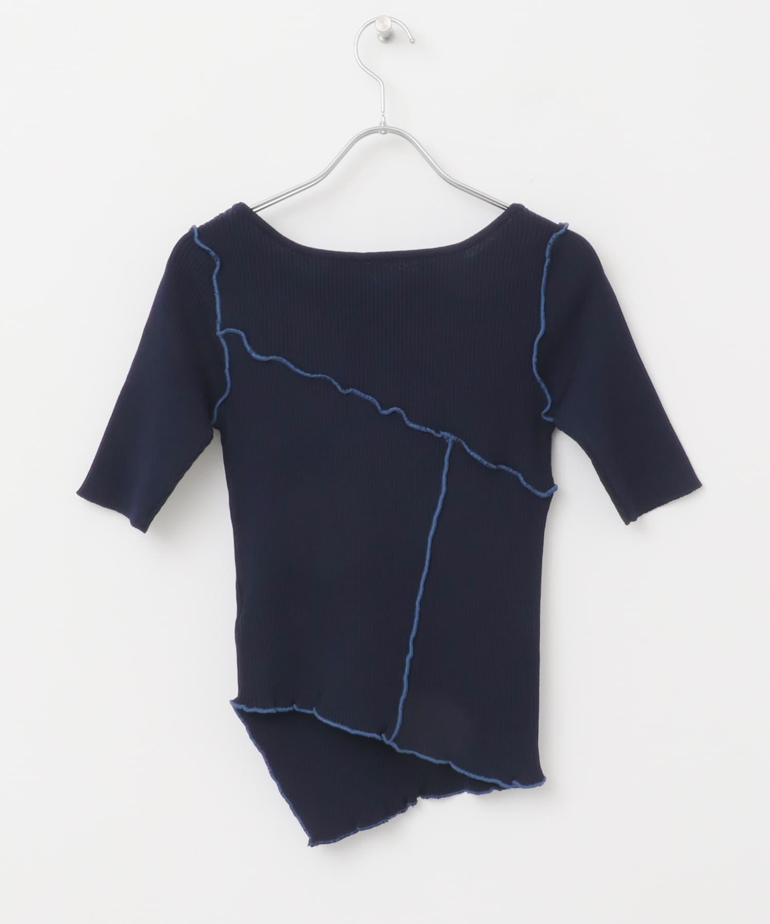 アシメメローセーター NAVY one