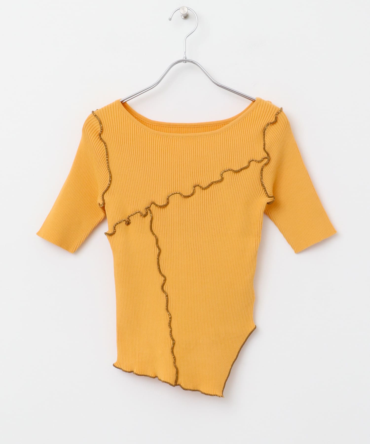 アシメメローセーター ORANGE one