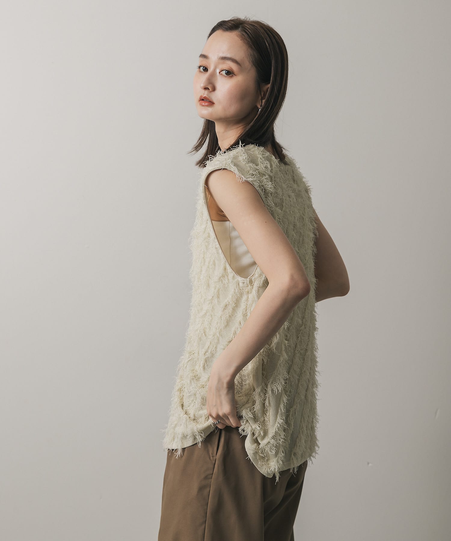 身長：169cm サイズ：one
