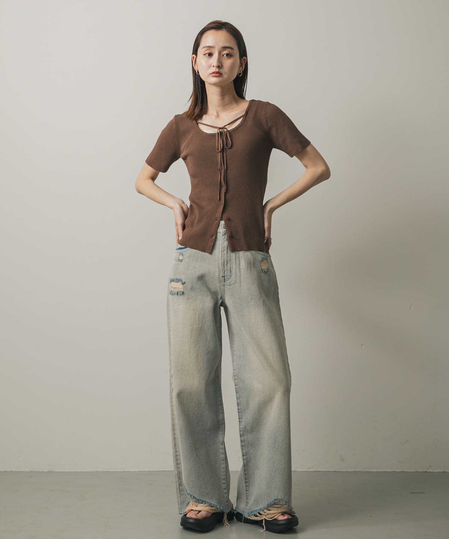 身長：169cm サイズ：one