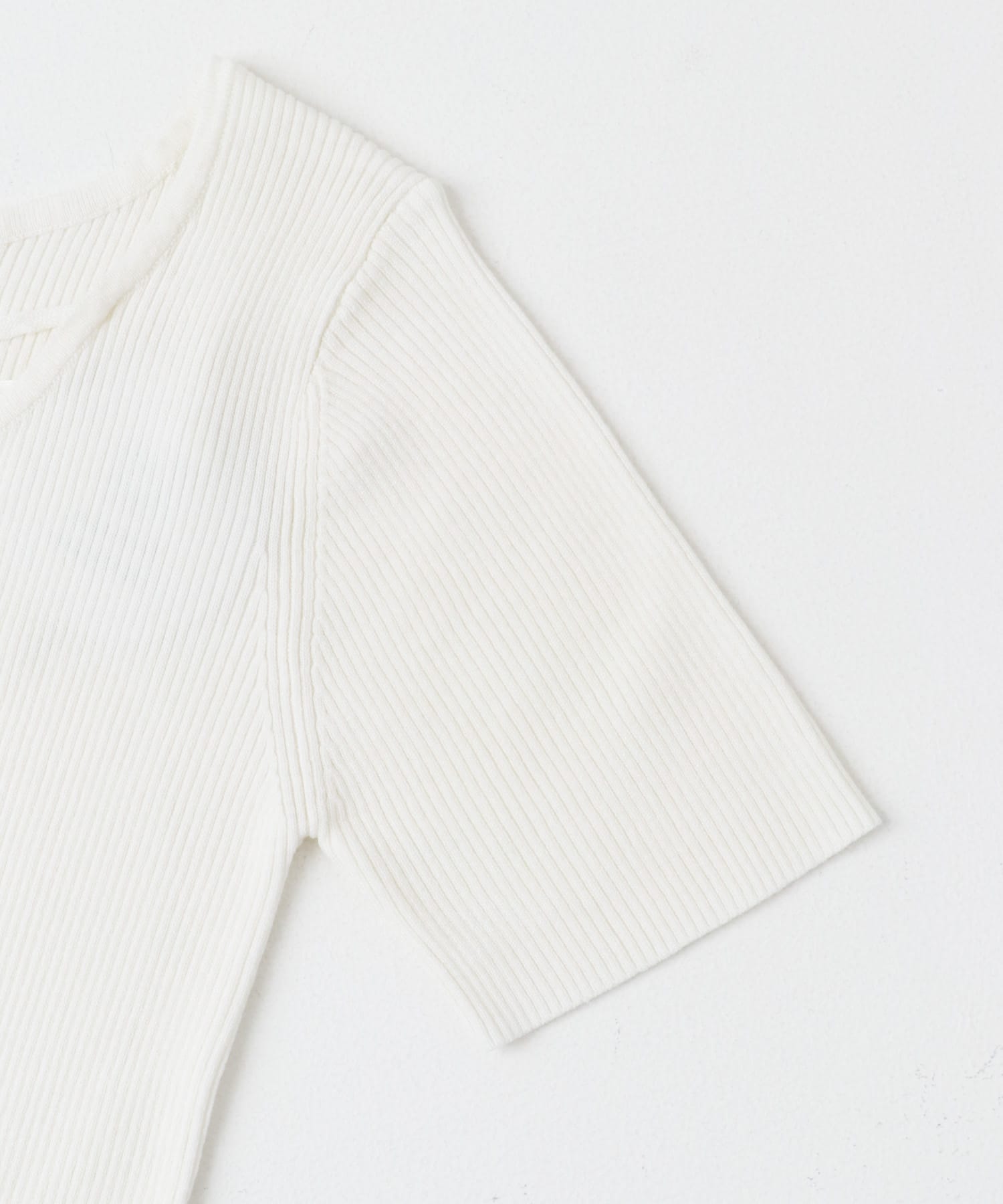 アレンジコードコンパクトセーター OFF WHITE one