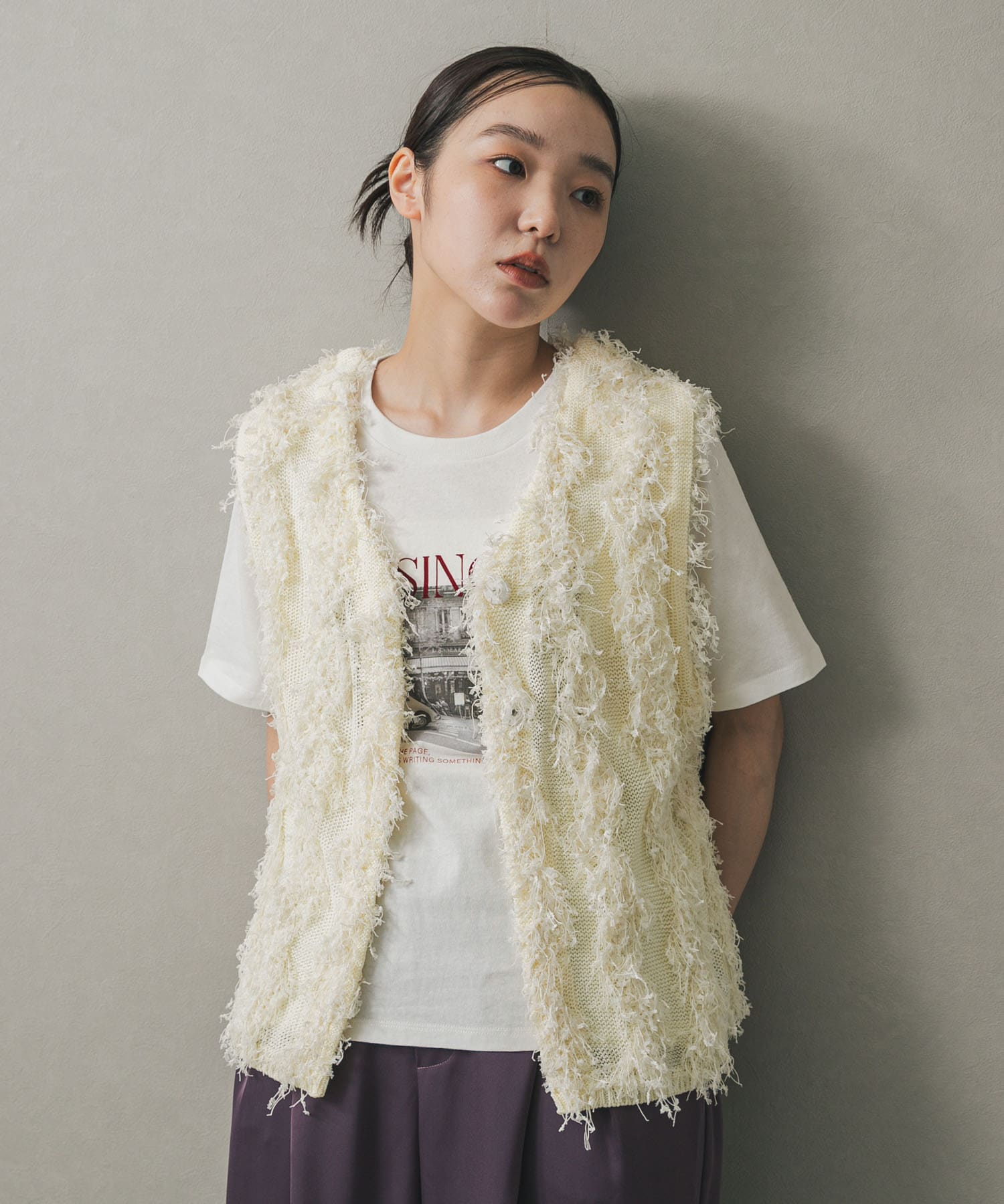 身長：158cm サイズ：one