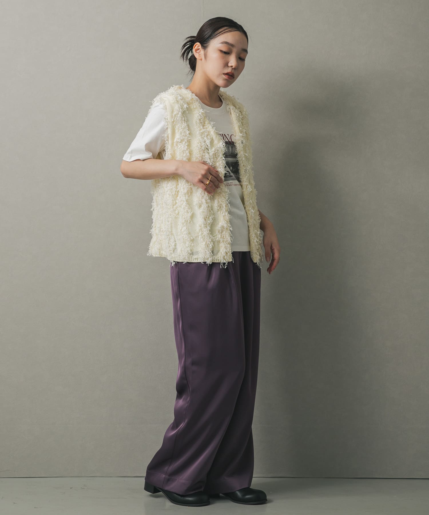 身長：158cm サイズ：one