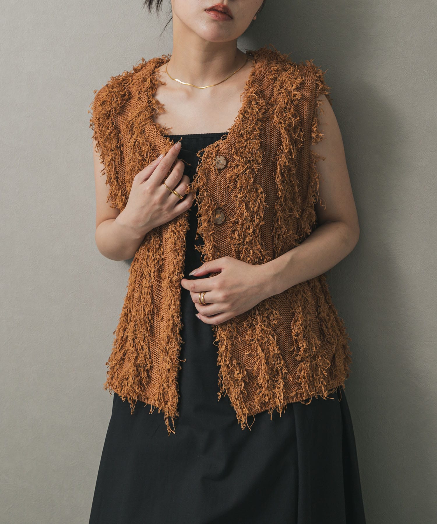 身長：158cm サイズ：one