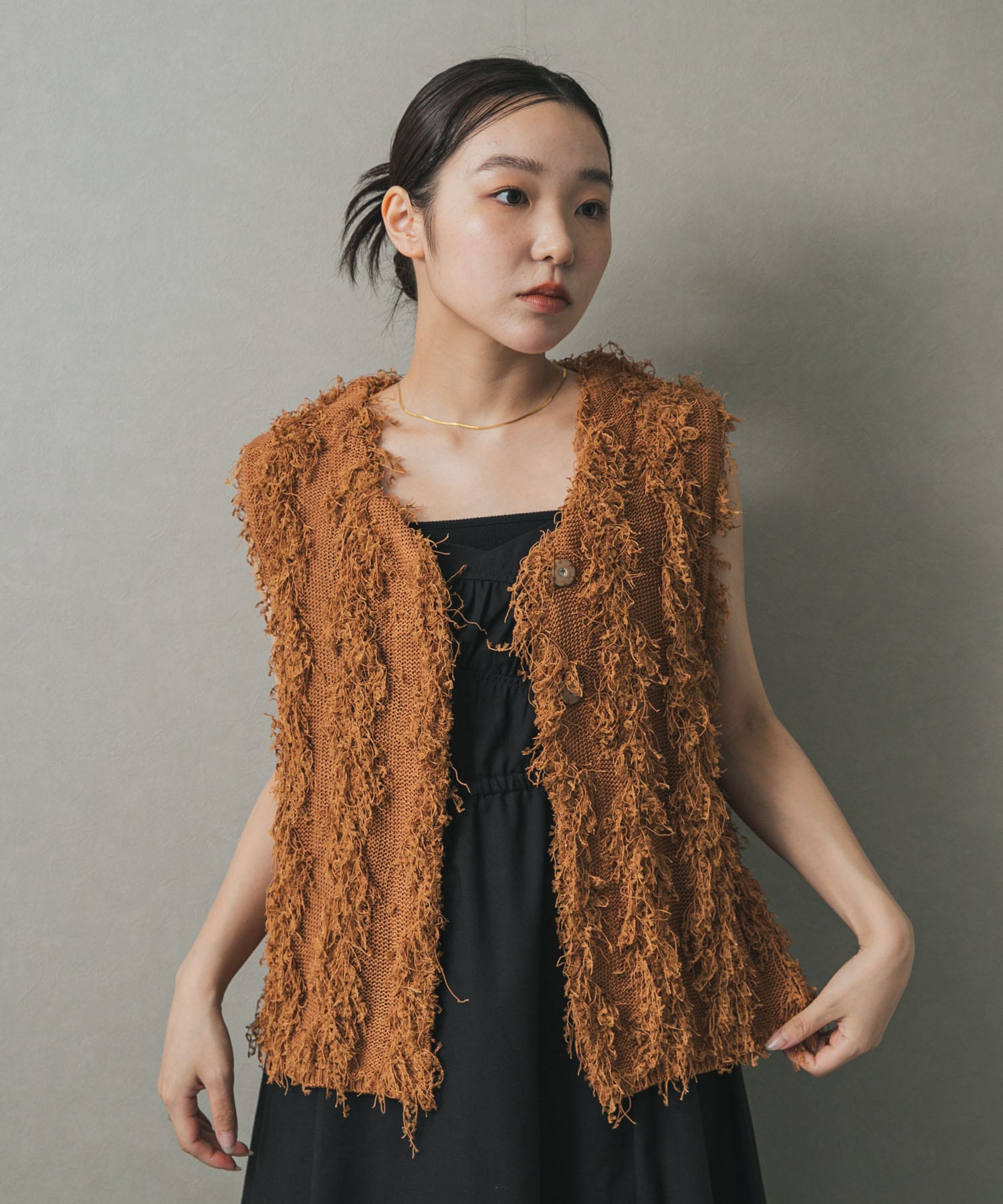 身長：158cm サイズ：one