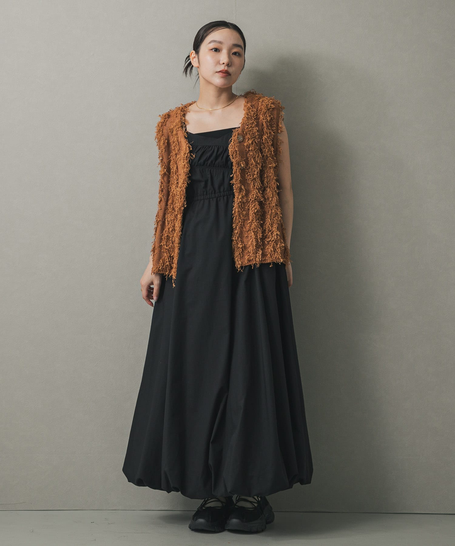 身長：158cm サイズ：one