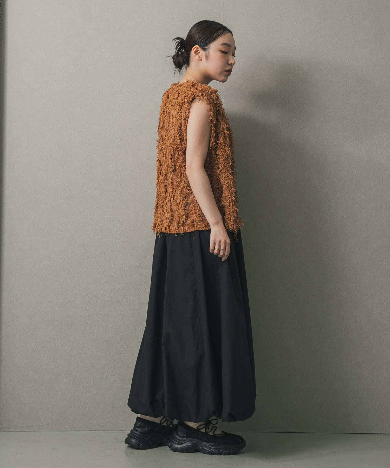 身長：158cm サイズ：one