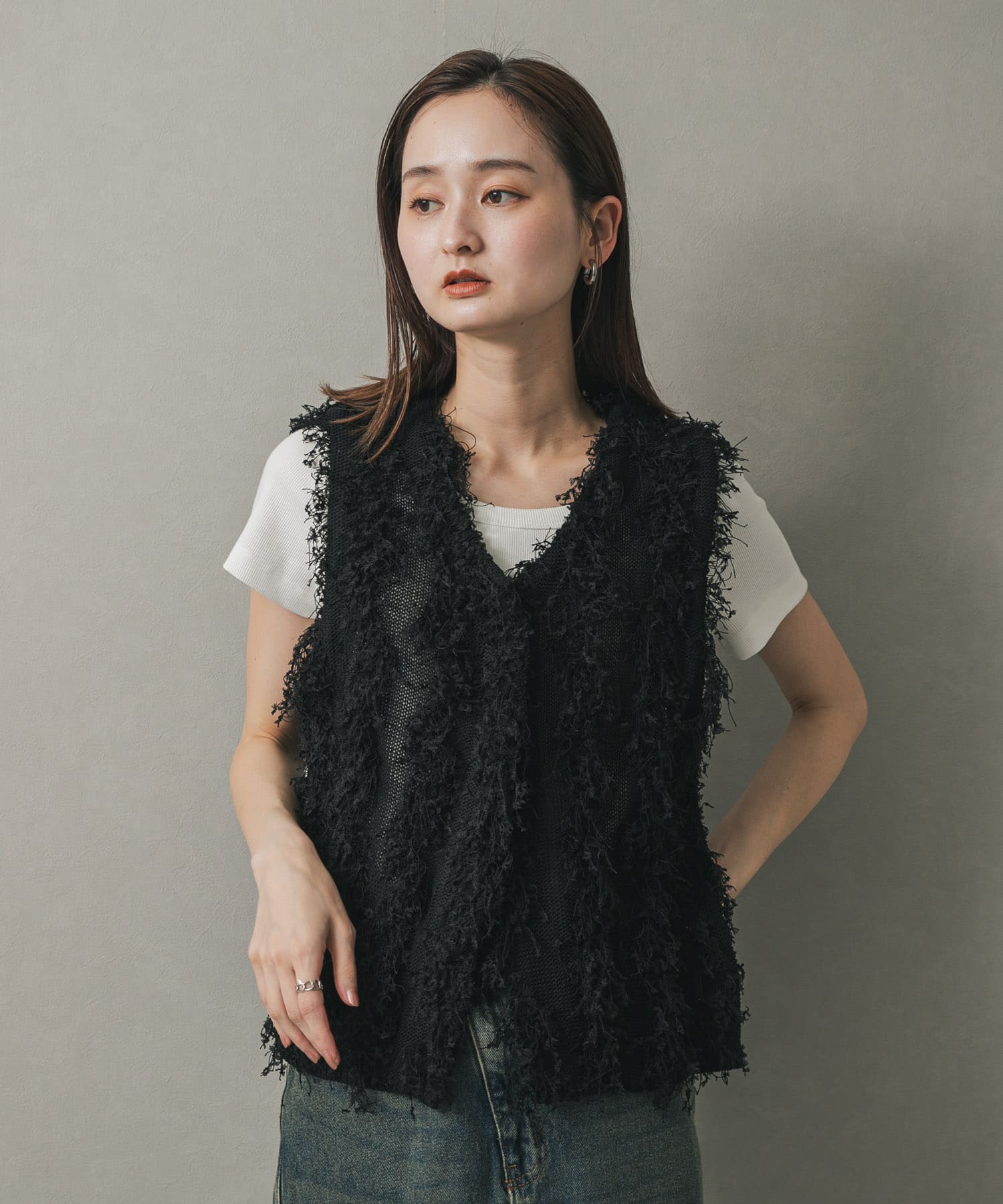 身長：169cm サイズ：one