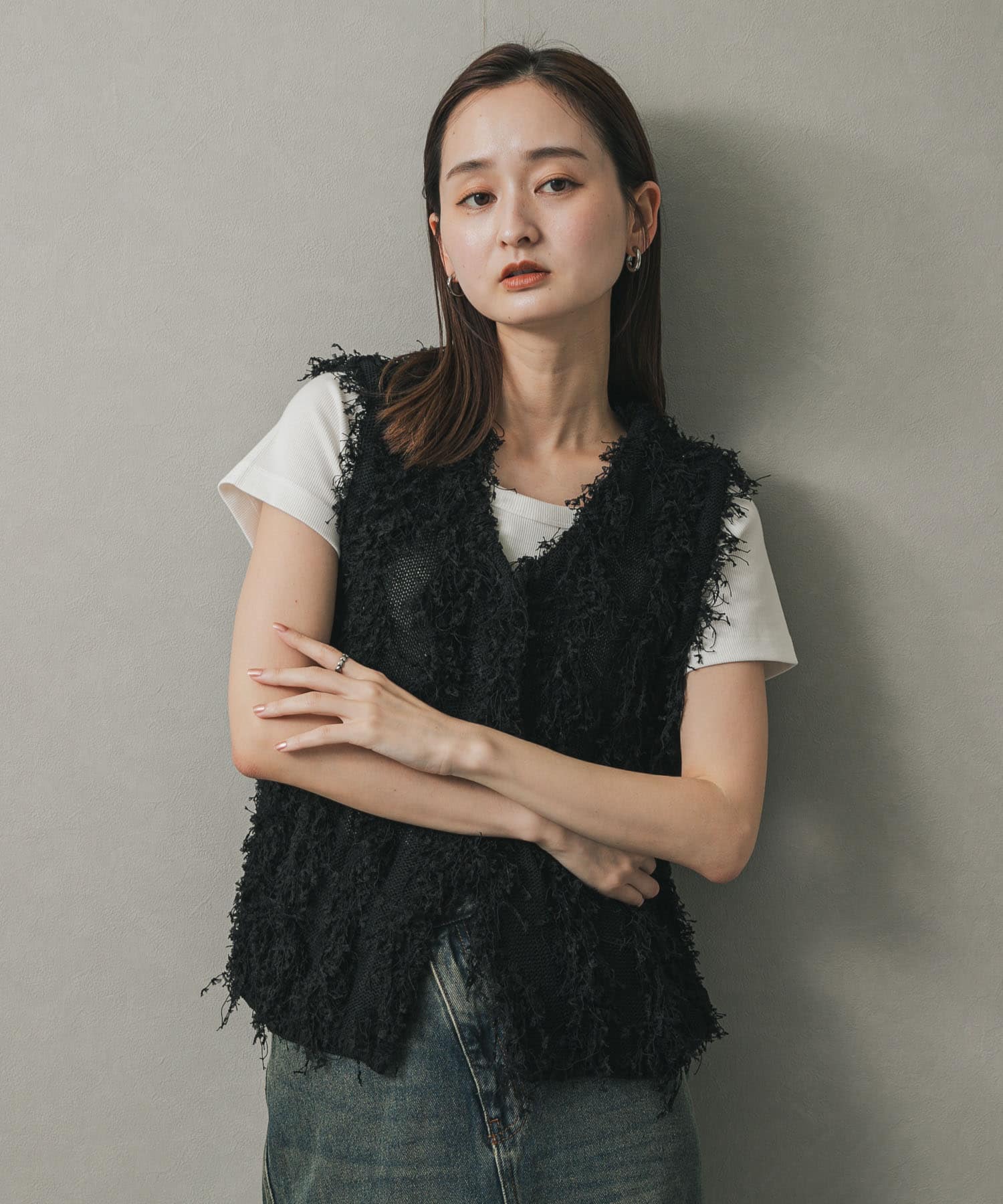 身長：169cm サイズ：one