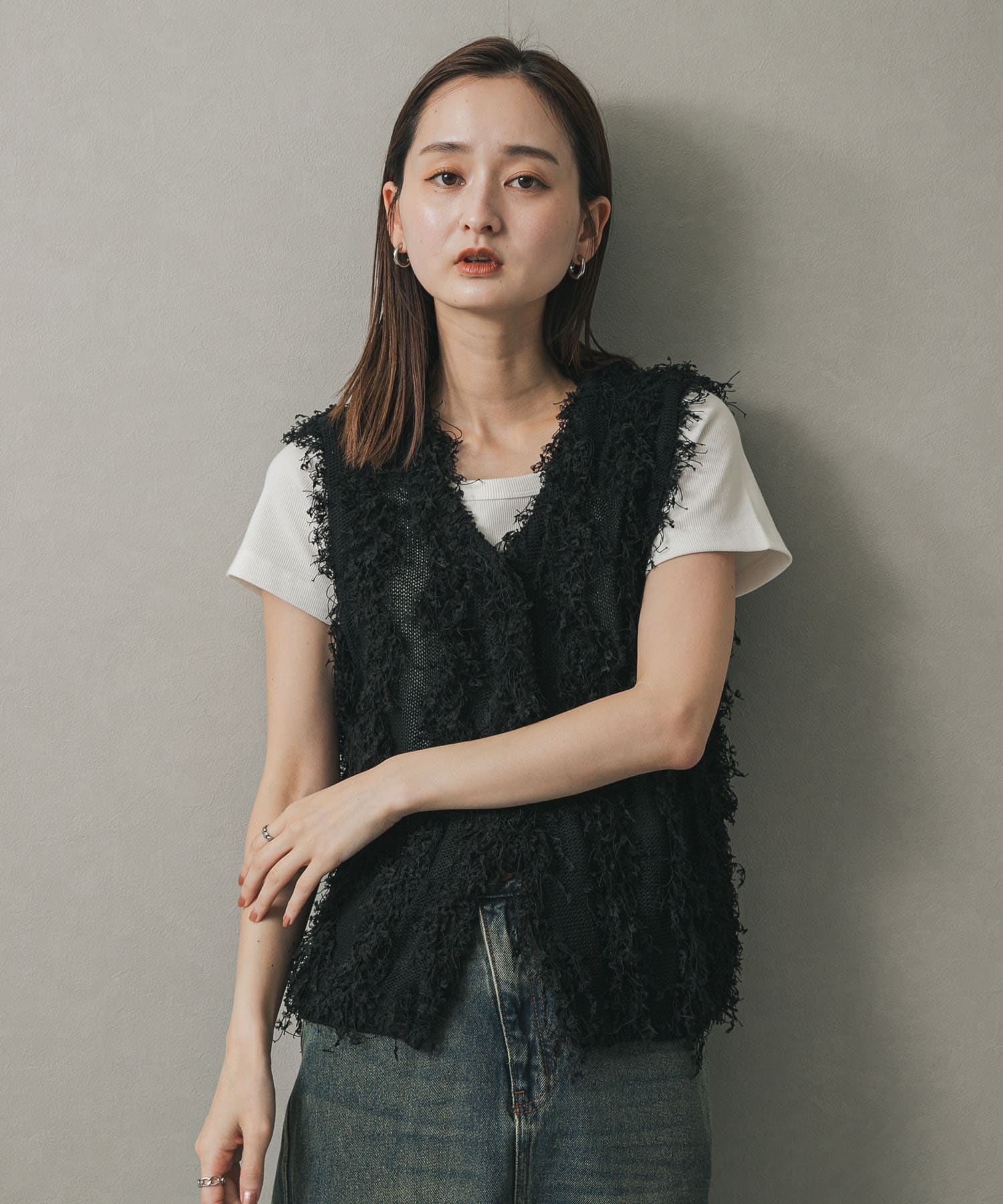 身長：169cm サイズ：one