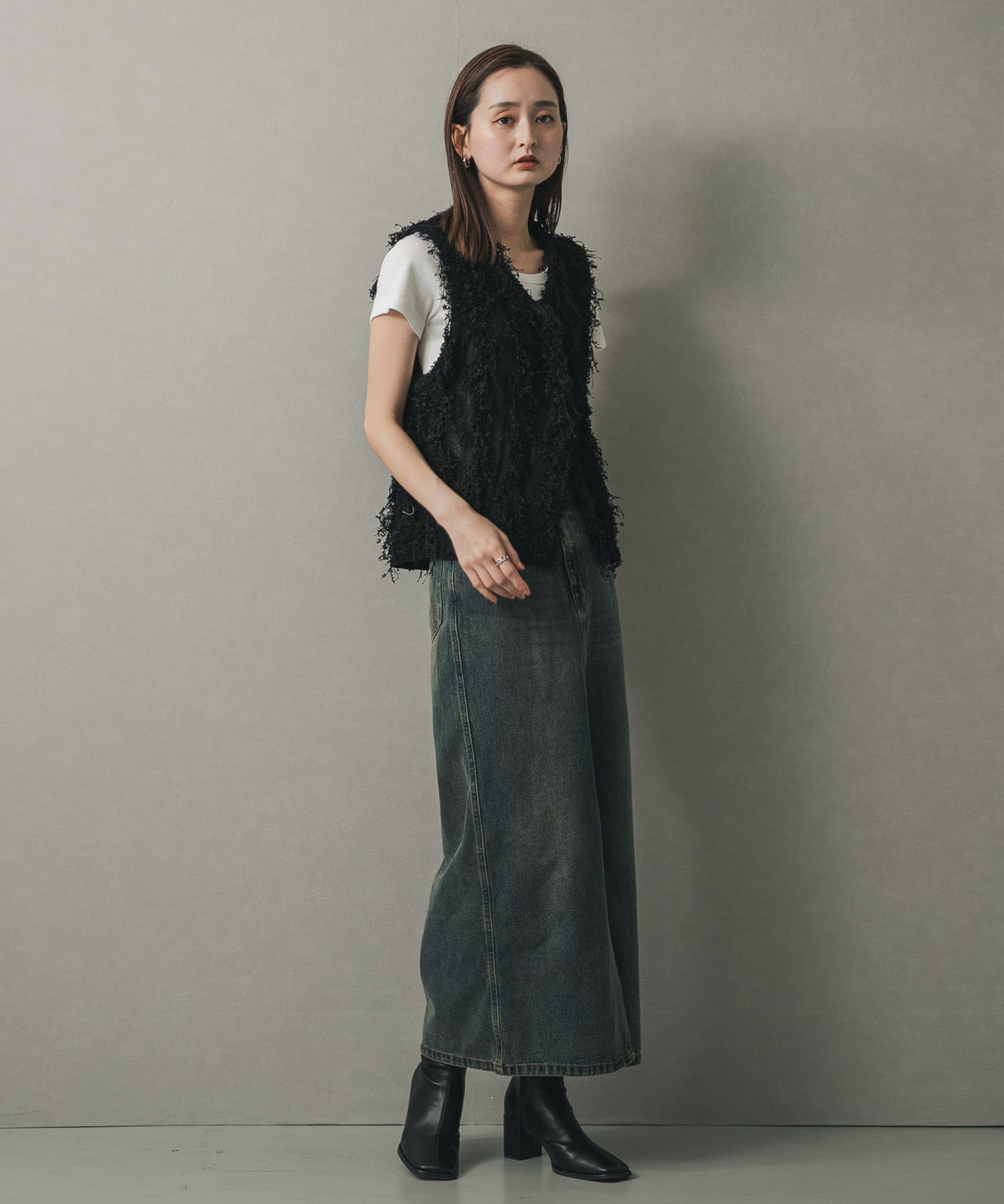 身長：169cm サイズ：one