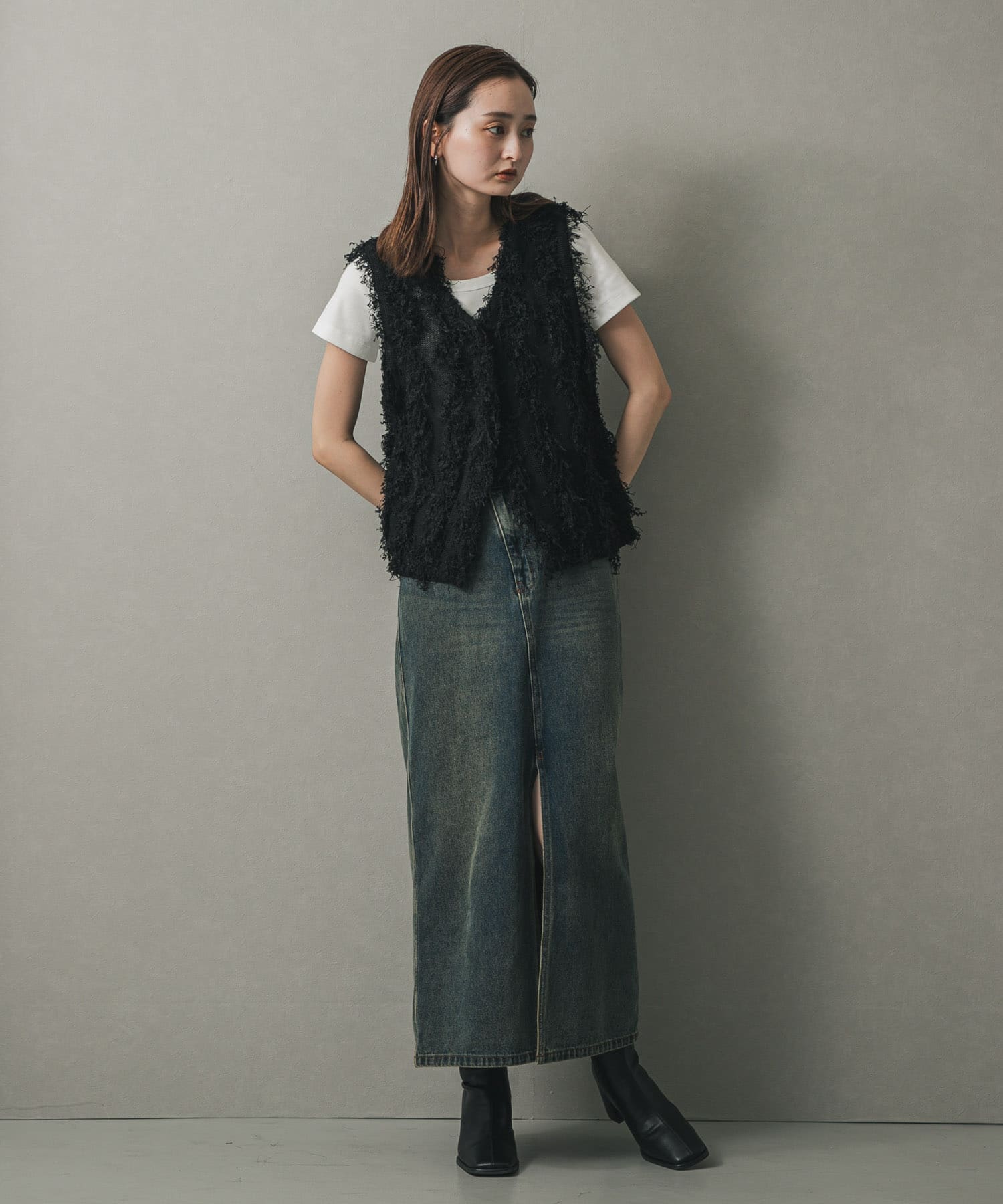 身長：169cm サイズ：one