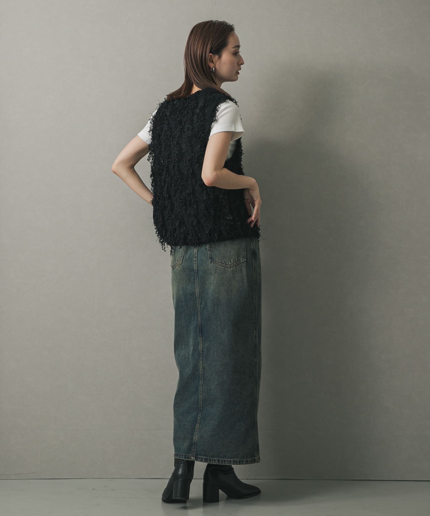 身長：169cm サイズ：one