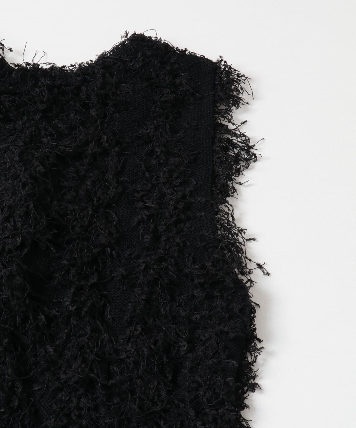 コードチュールフリンジベスト BLACK one