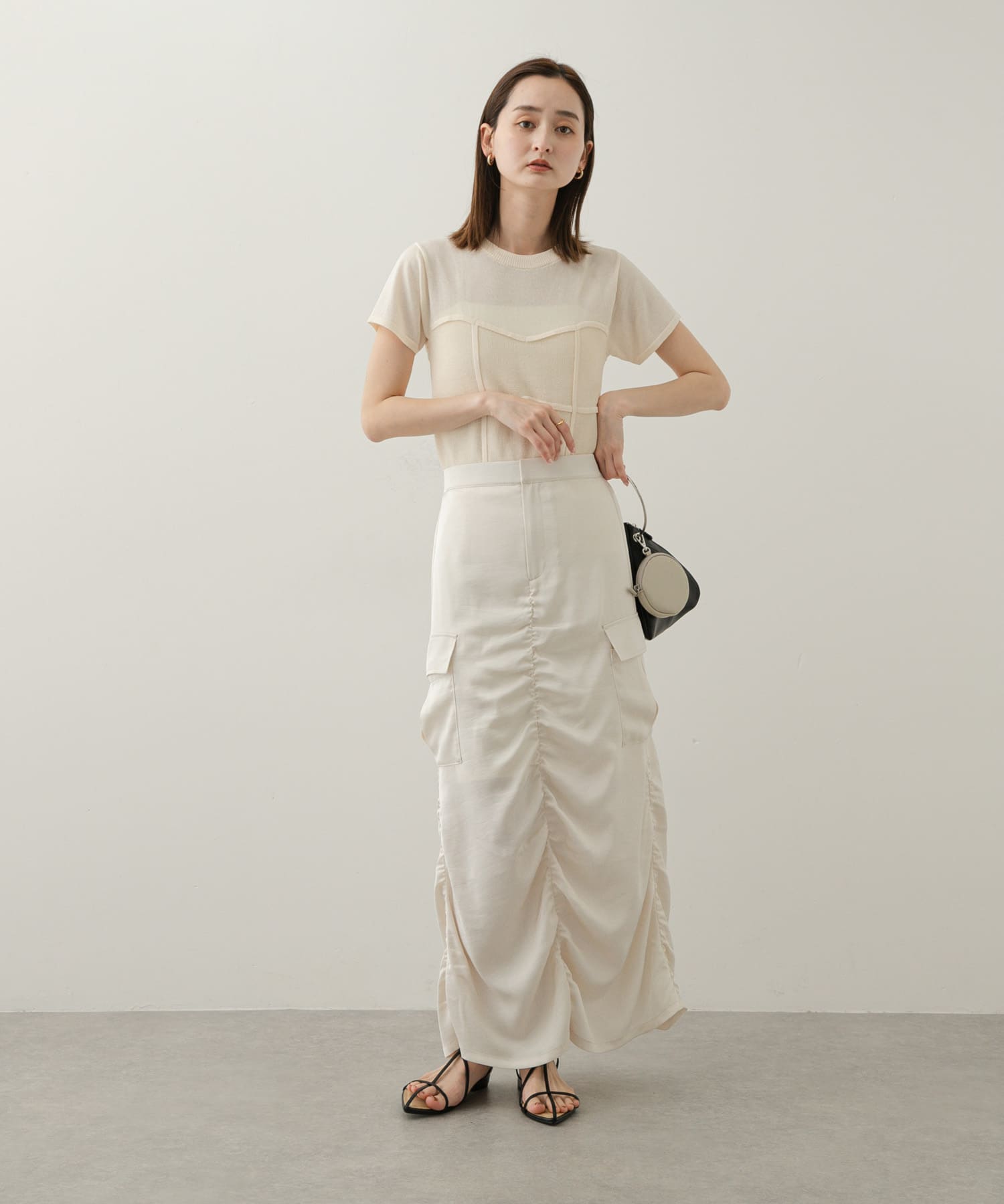 身長：169cm サイズ：one