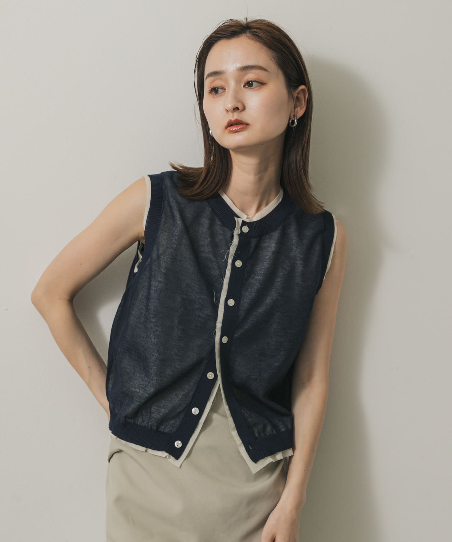 身長：169cm サイズ：one
