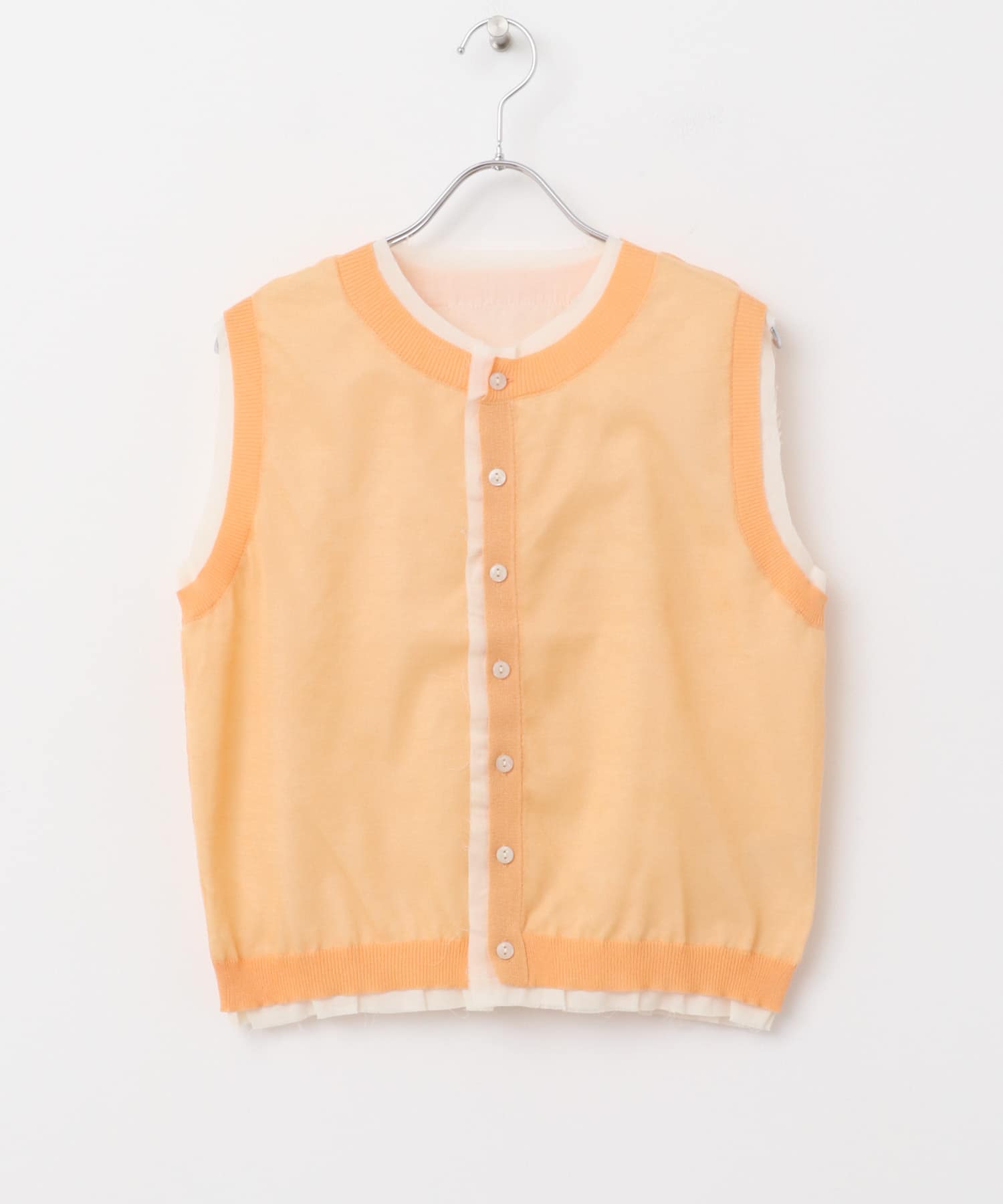 カットオフレイヤードセーター ORANGE one