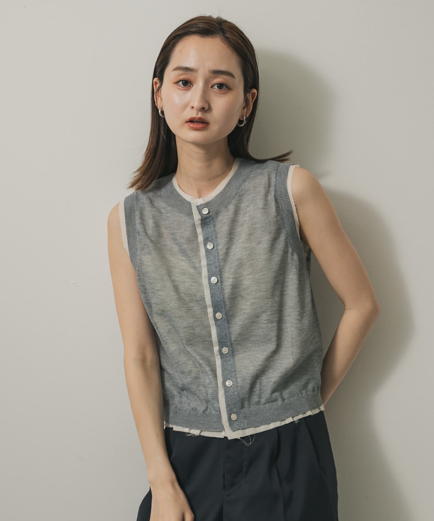 身長：169cm サイズ：one
