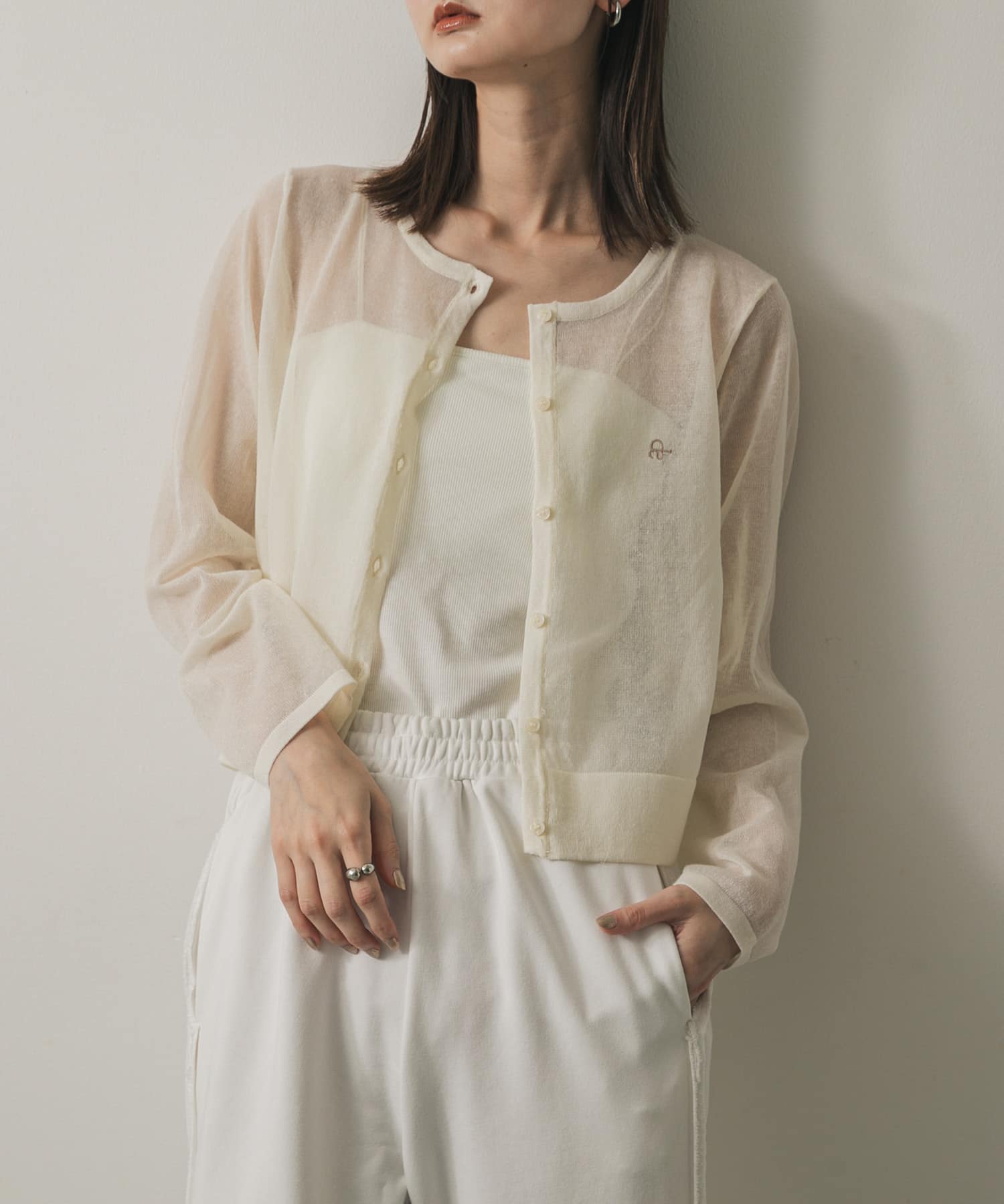 シシュウコンパクトシアーカーディガン