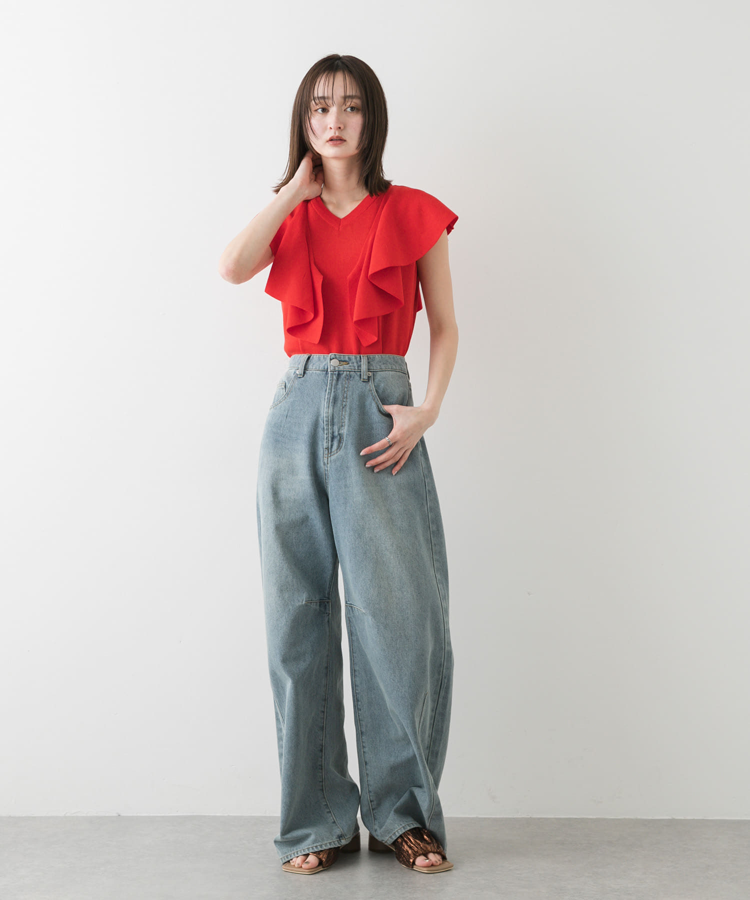 身長：169cm サイズ：one