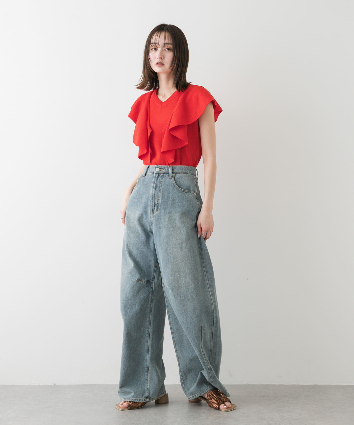 身長：169cm サイズ：one