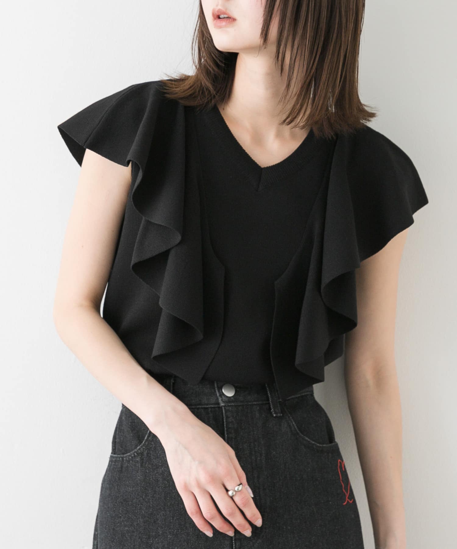 身長：169cm サイズ：one