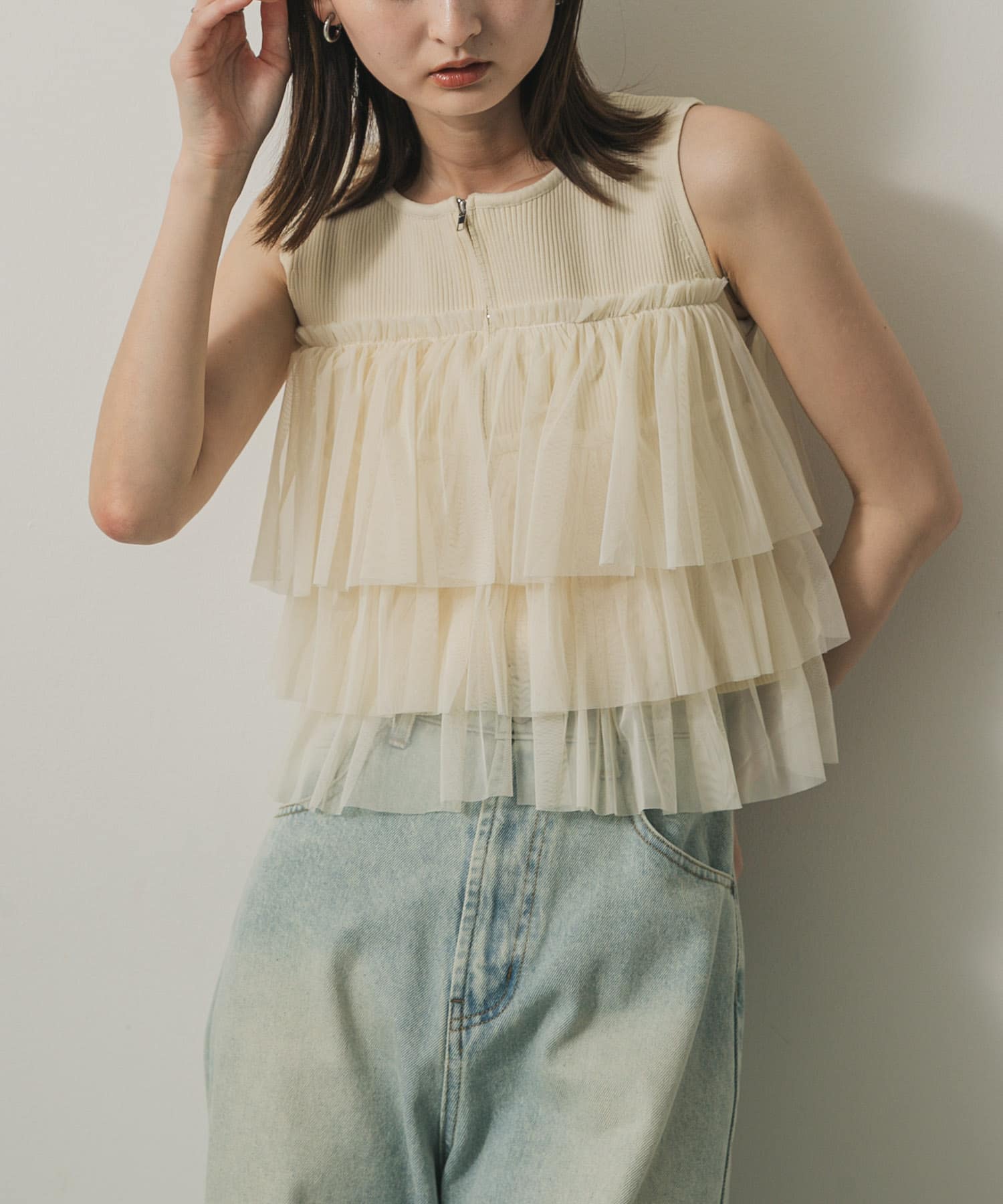 身長：169cm サイズ：one