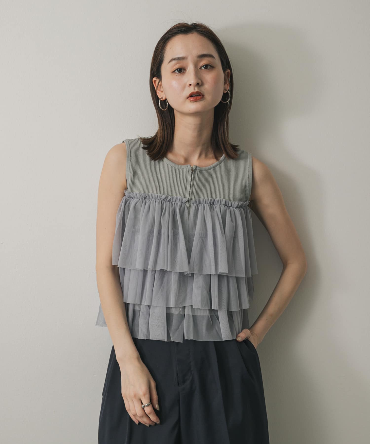 身長：169cm サイズ：one