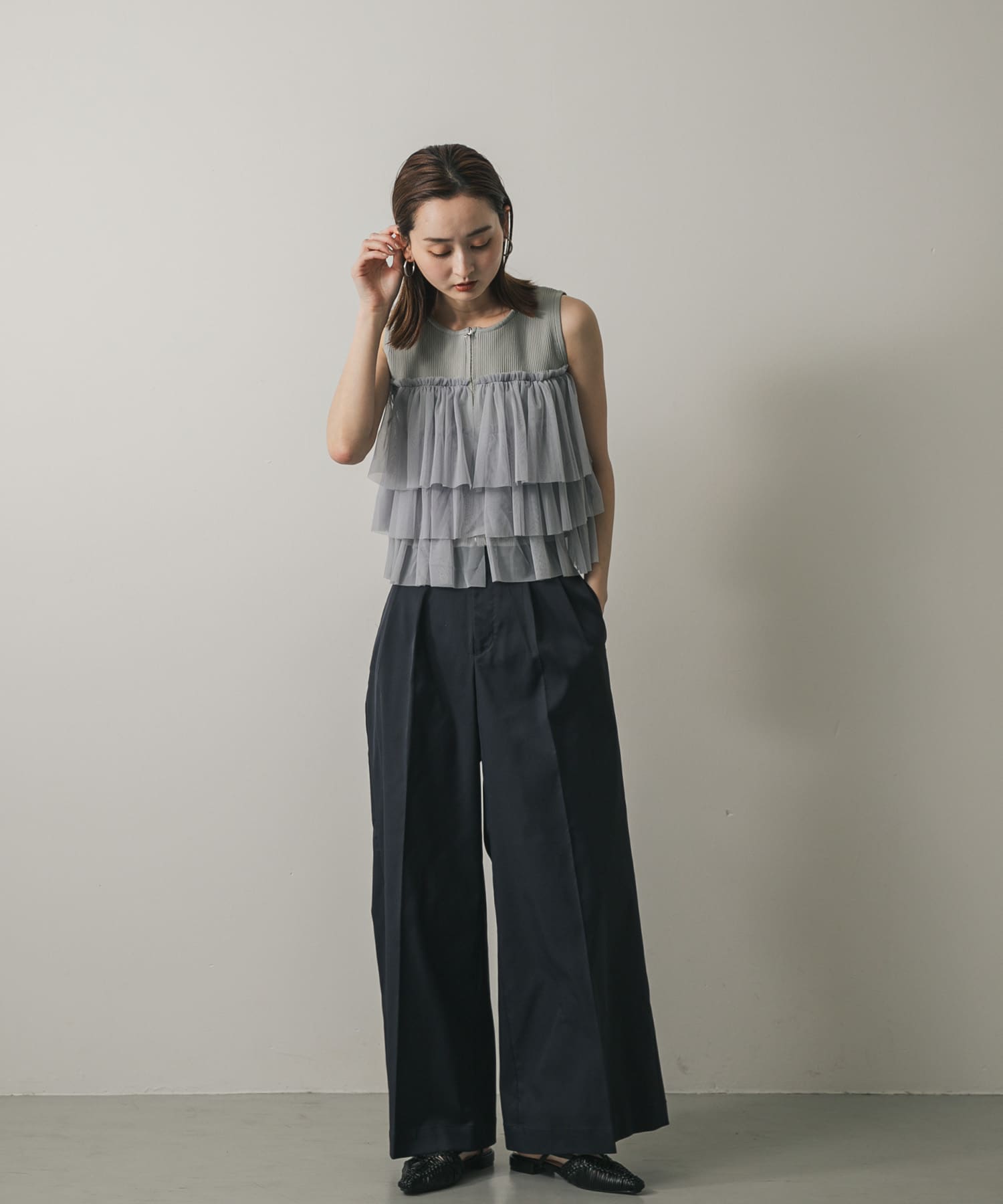 身長：169cm サイズ：one