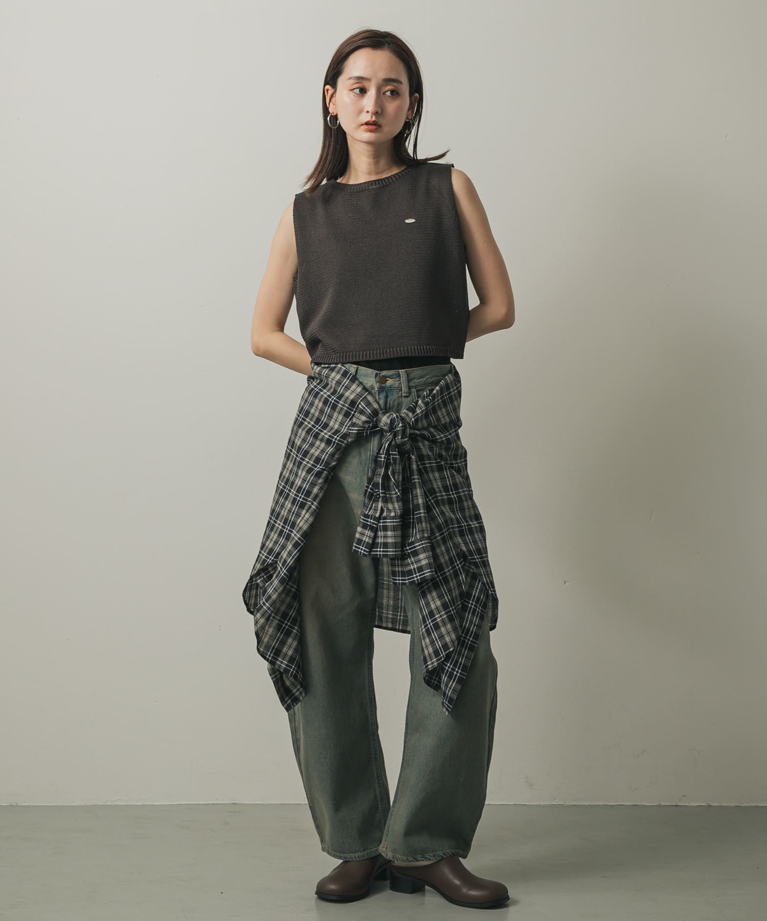 身長：169cm サイズ：one