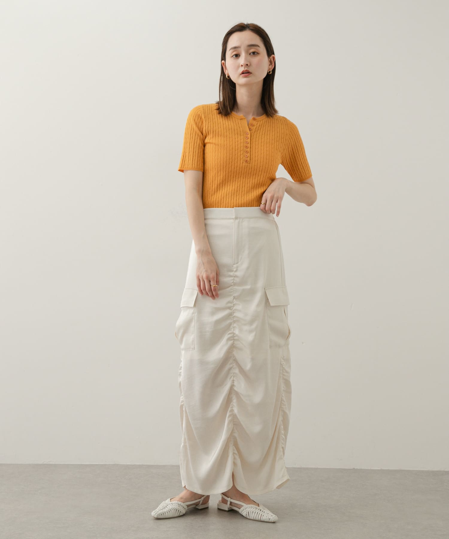 身長：169cm サイズ：one