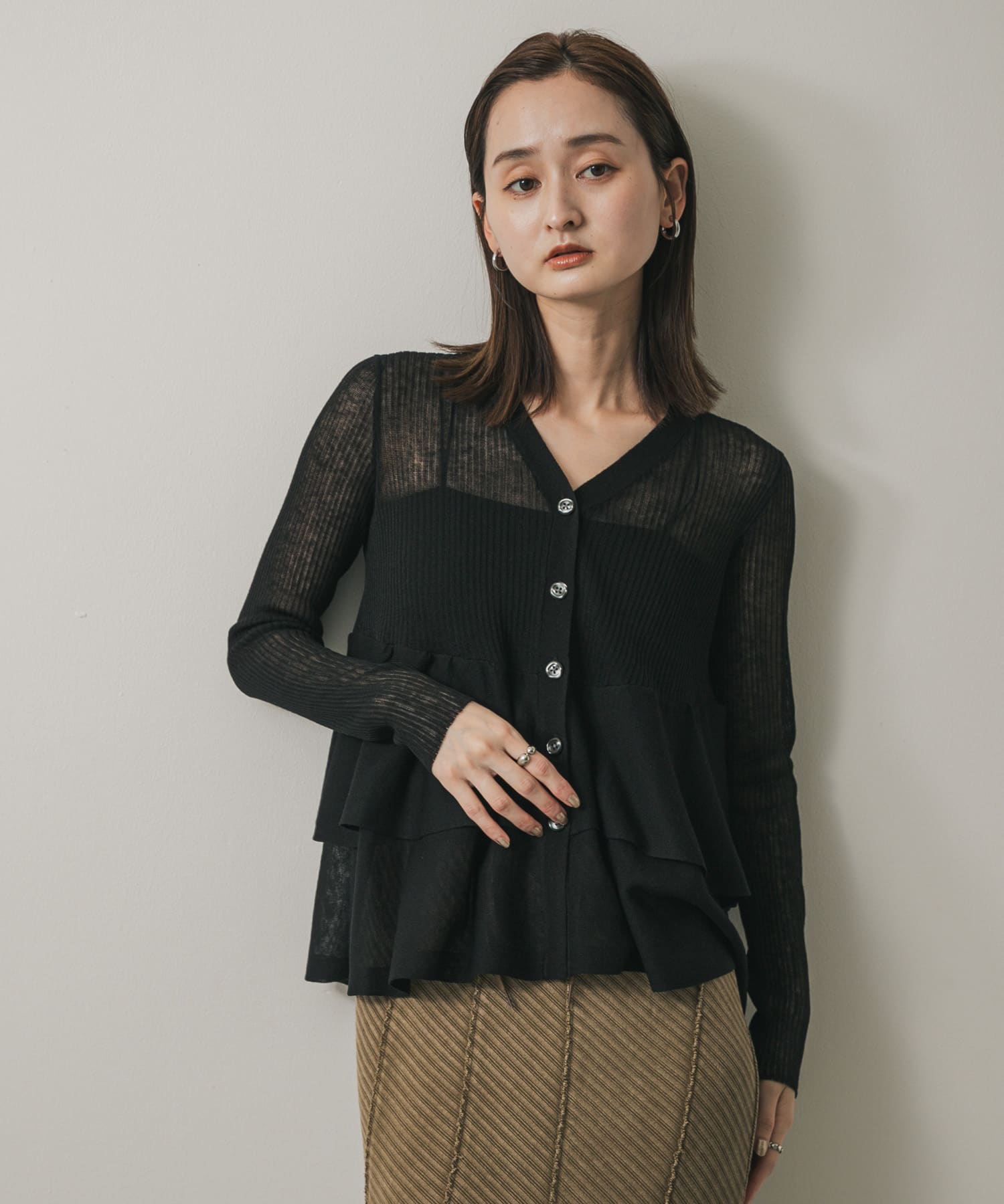 身長：169cm サイズ：one