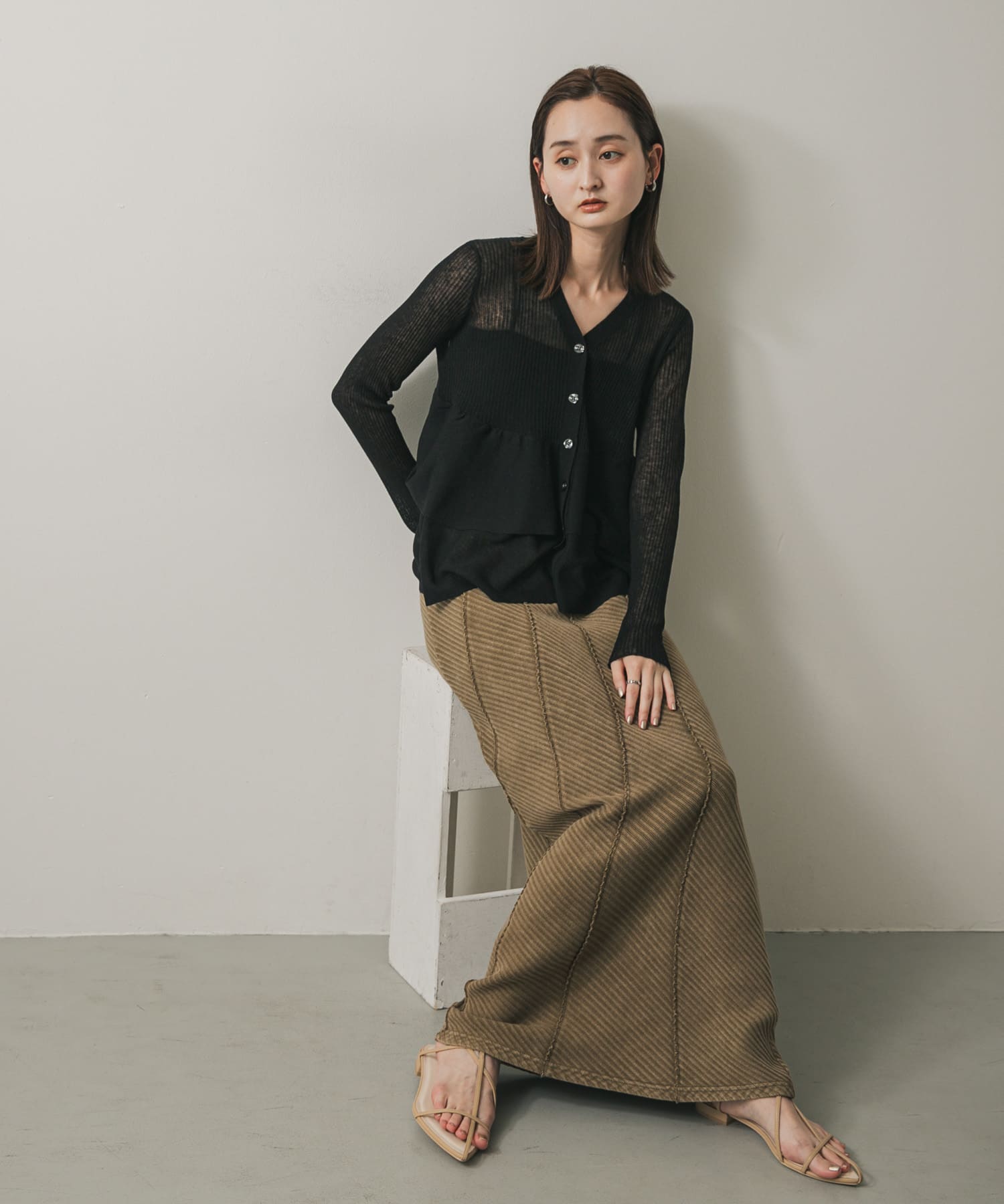 身長：169cm サイズ：one