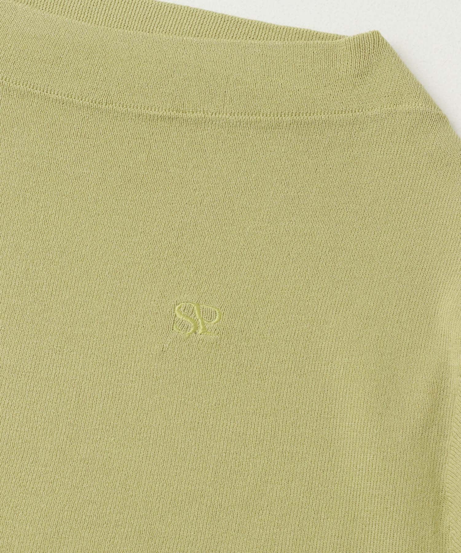 シシュウボートネックセーター(半袖) Y.BEIGE one