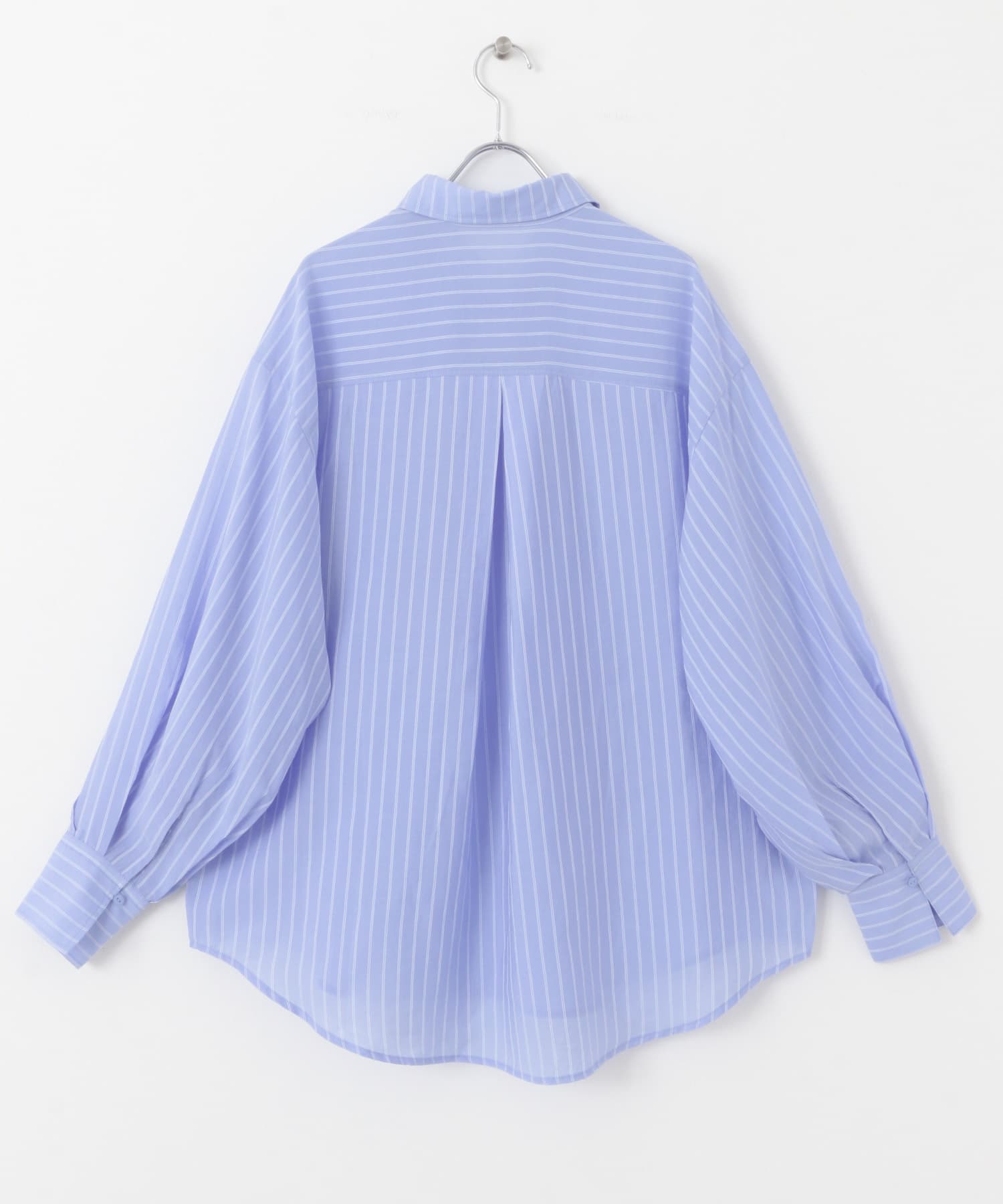 タックポケットシアーストライプシャツ BLU×IVO one