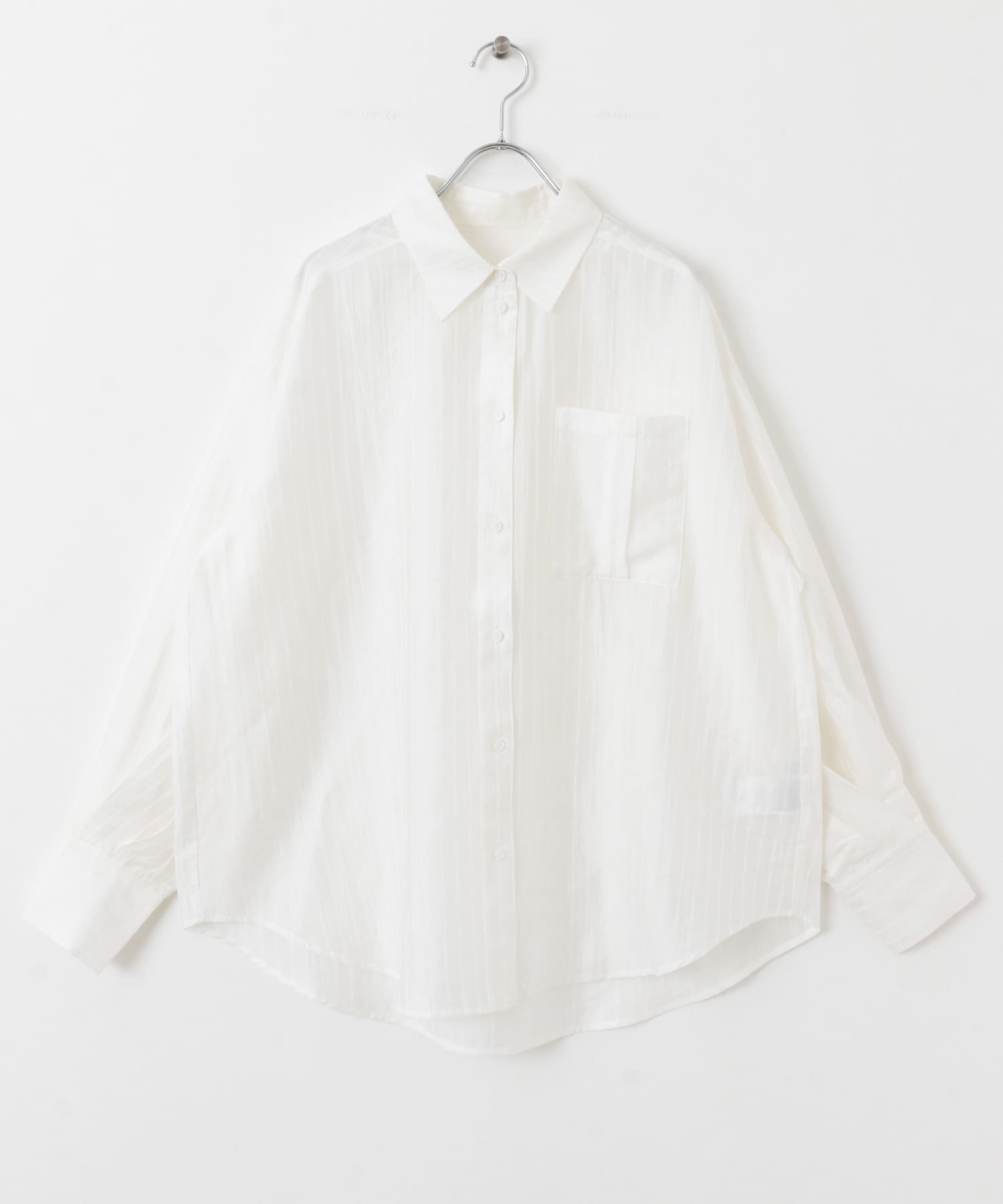 タックポケットシアーストライプシャツ IVO ×IVO one