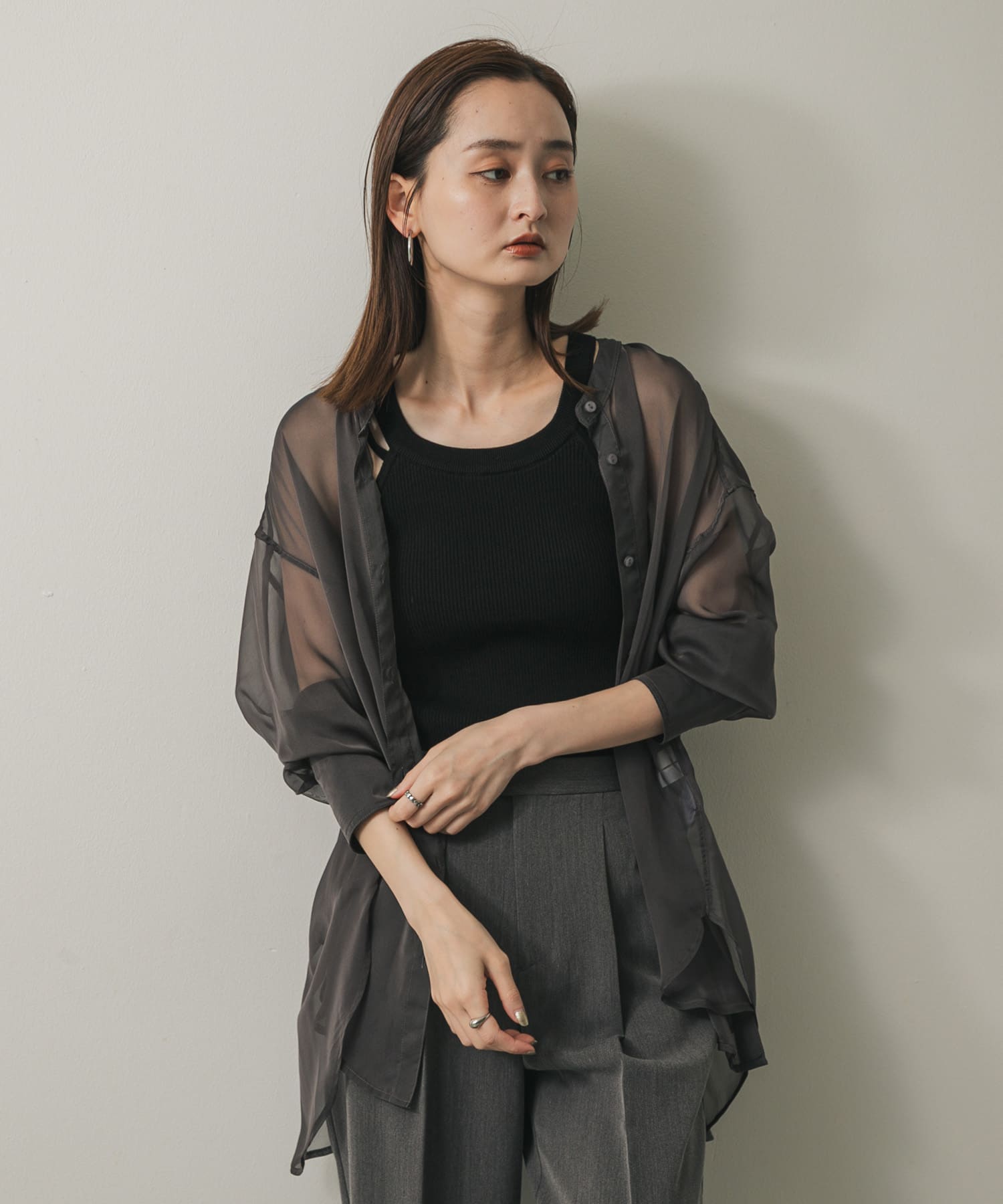 身長：169cm サイズ：one