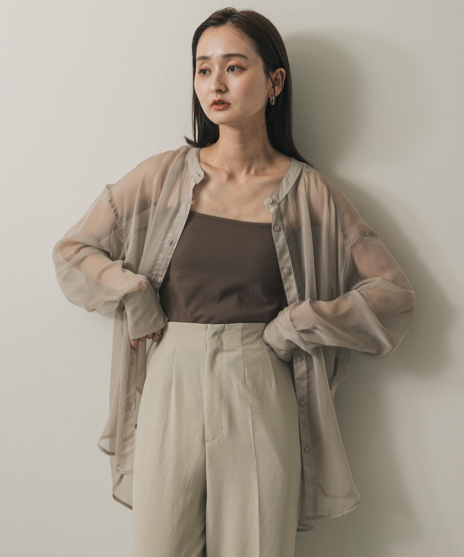 身長：169cm サイズ：one